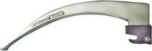L3-154 Conventional Laryngoscope Blade, made of stainless with plastic heel, Single Use, sizes: 0,1,2,3,4,5